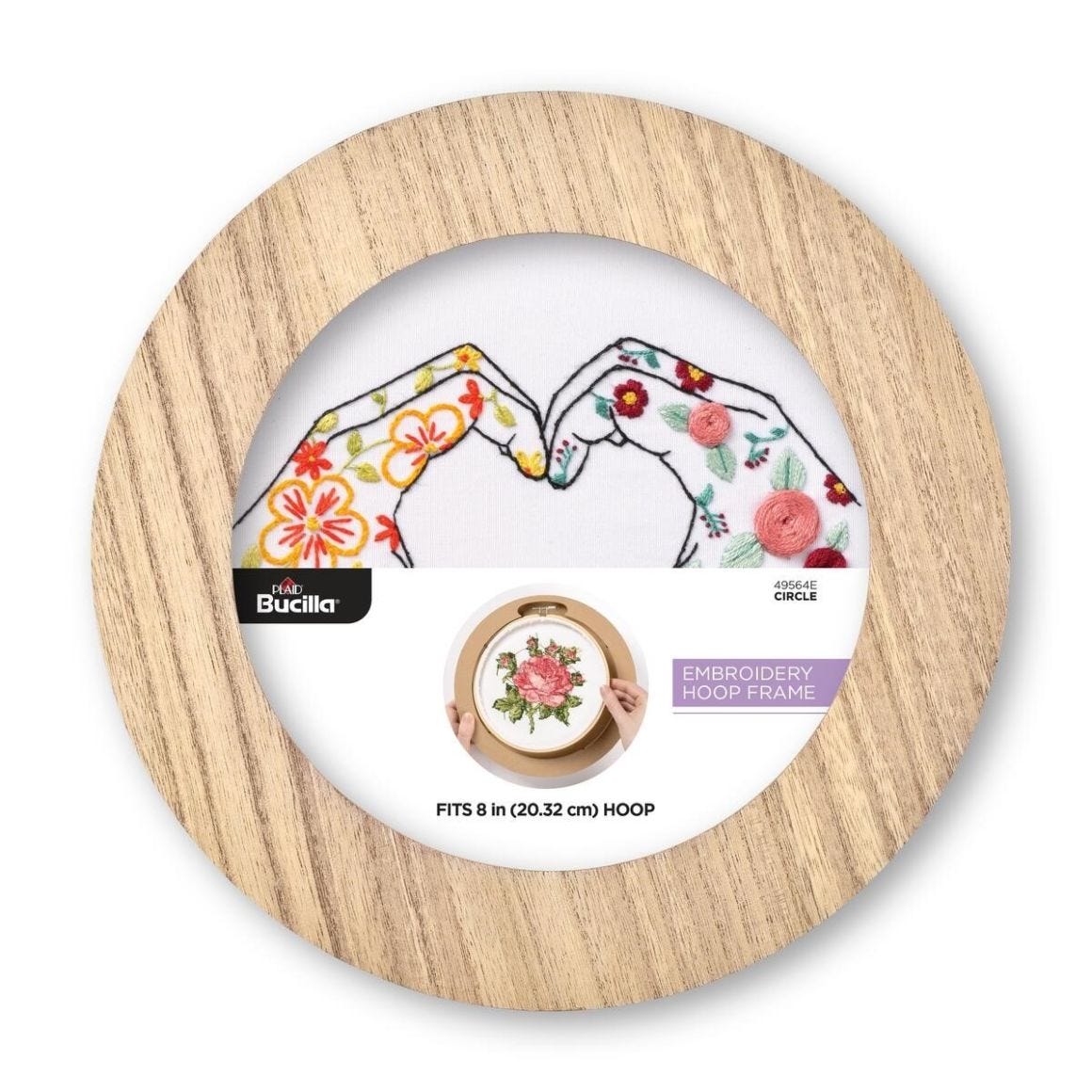 Bucilla® 8” Circle Wood Embroidery Hoop Frame