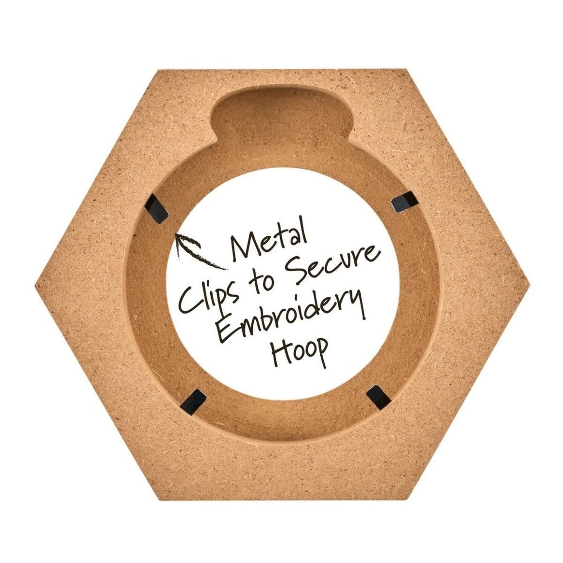 Bucilla® 3” Hexagon Wood Embroidery Hoop Frame