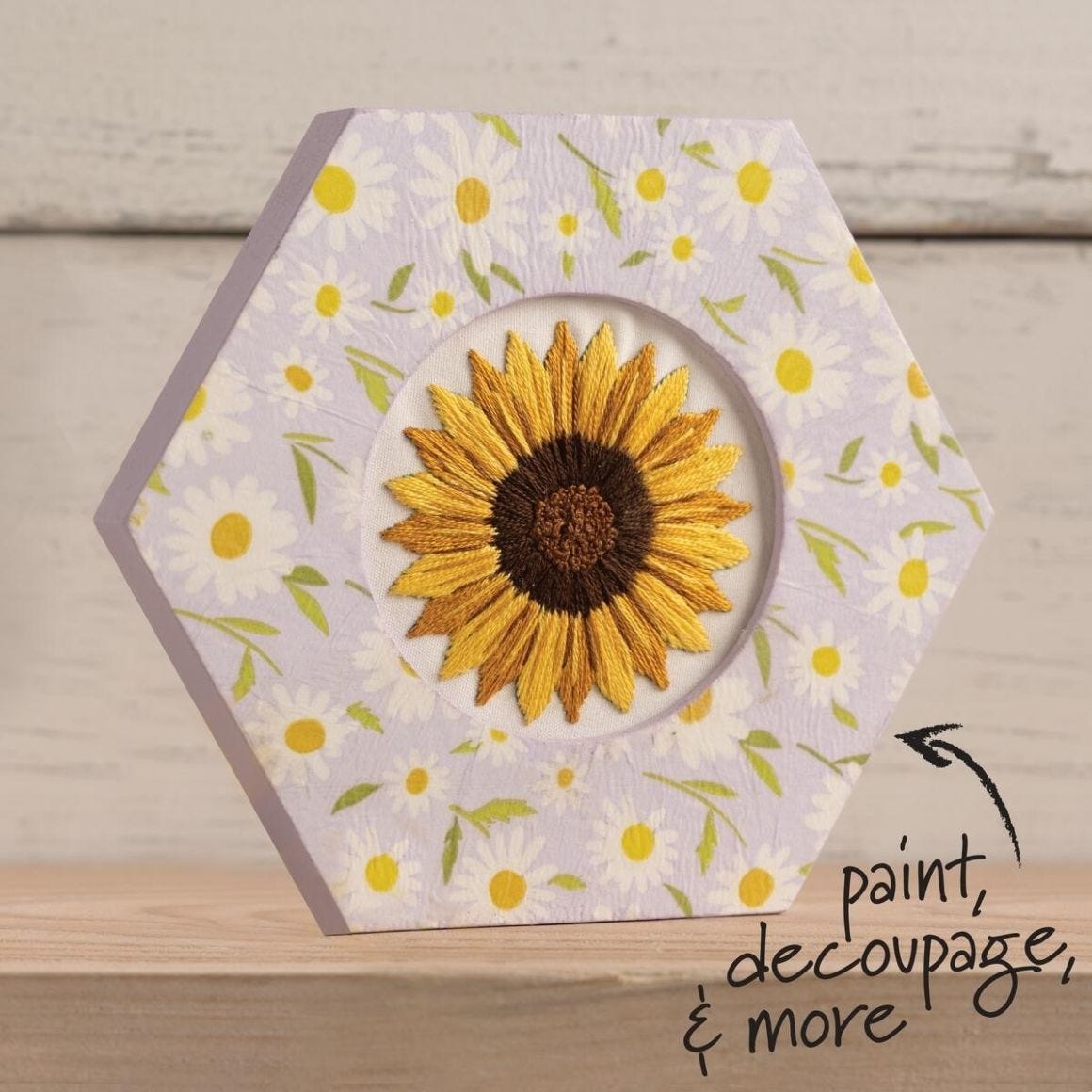 Bucilla® 3” Hexagon Wood Embroidery Hoop Frame