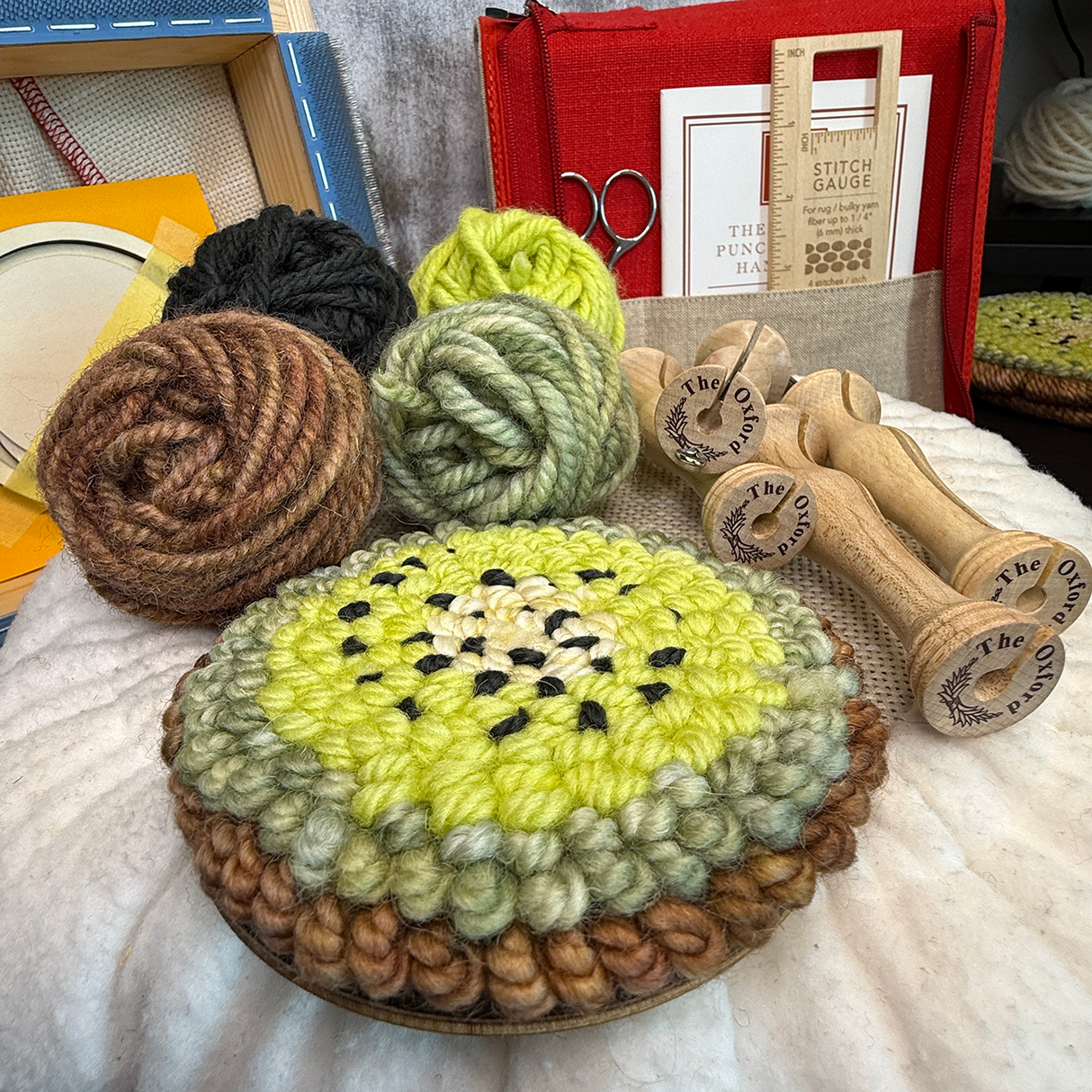 Kiwi Mug Rug Yarn Pack