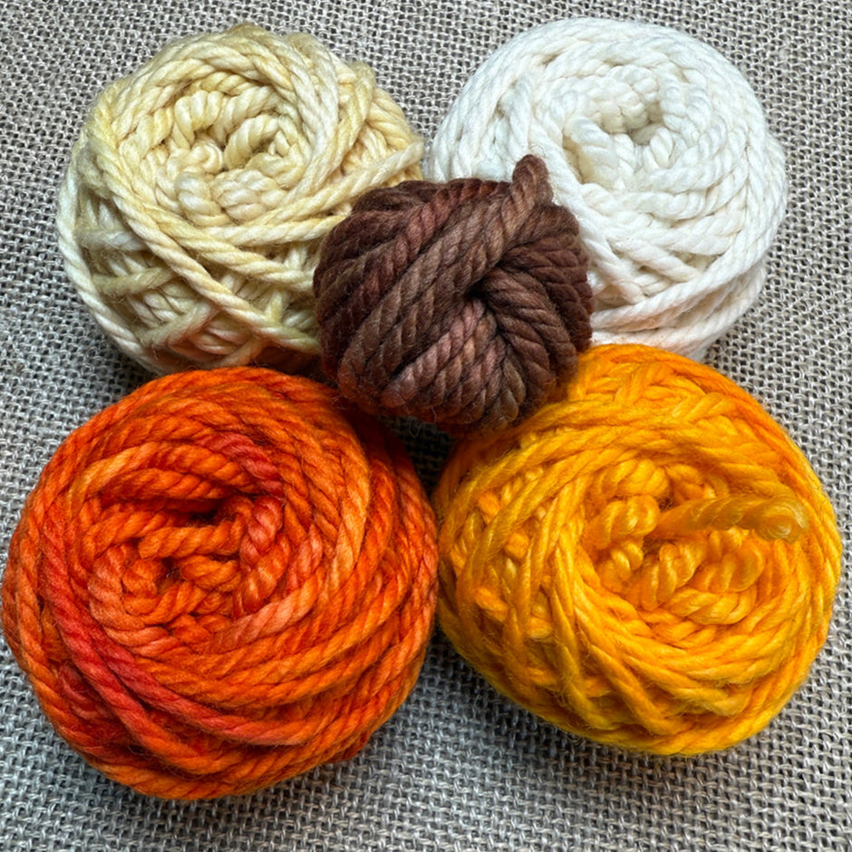Orange Mug Rug Yarn Pack