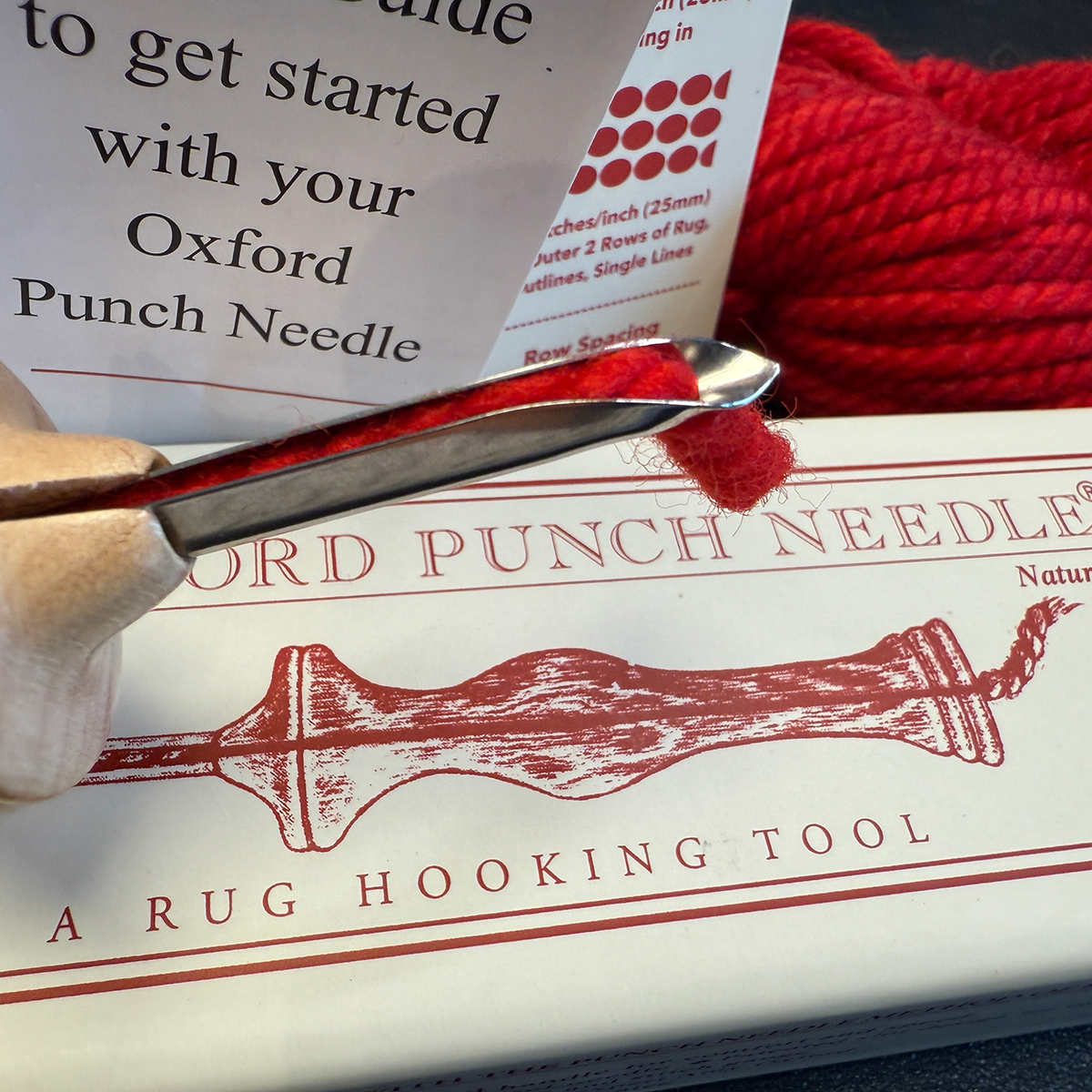 #10 Oxford Punch Needle - Regular Point Natural Wood