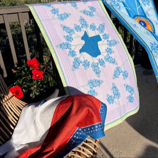 Texas Bluebonnet Lavender Beach Towel