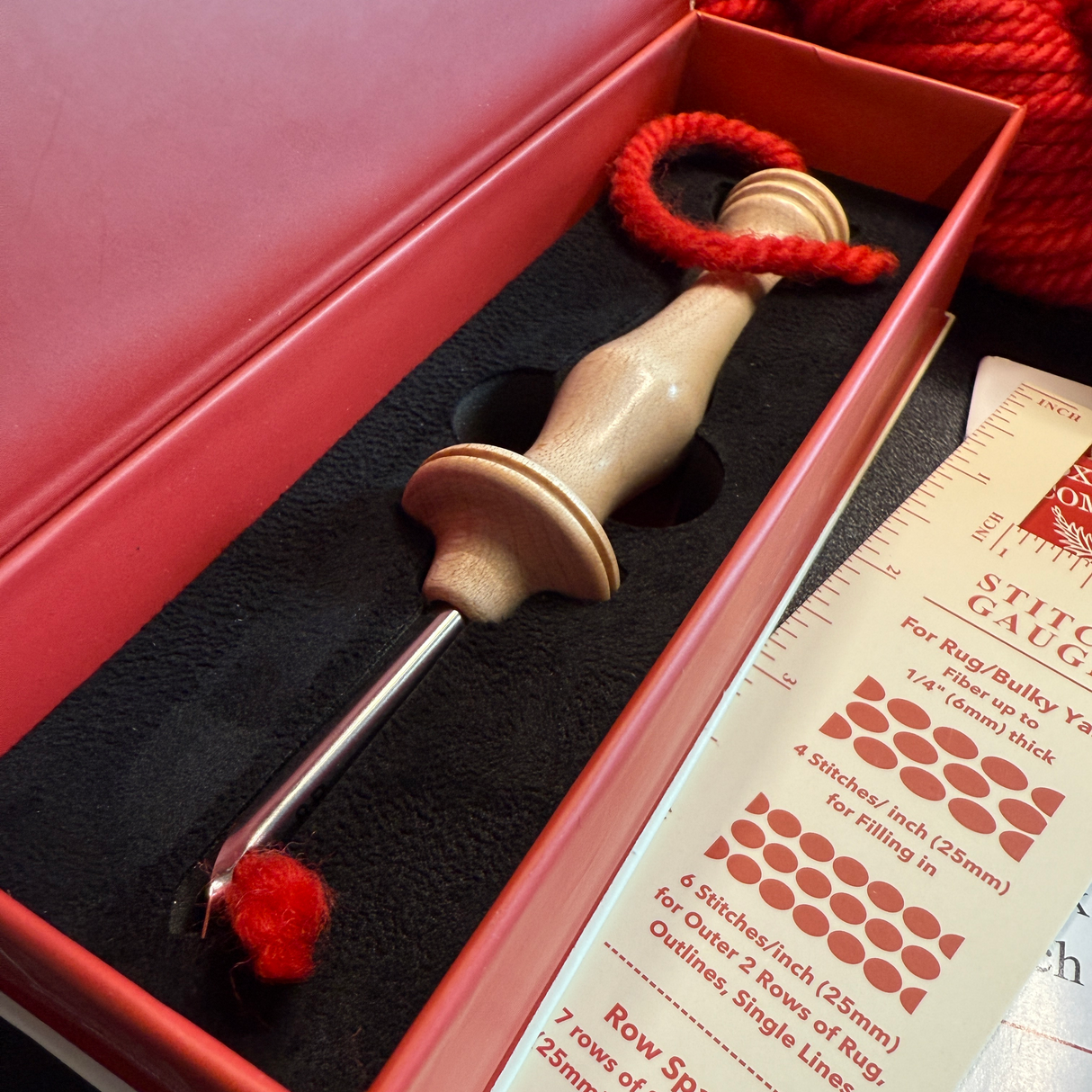 #8 Oxford Punch Needle - Regular Point Natural Wood