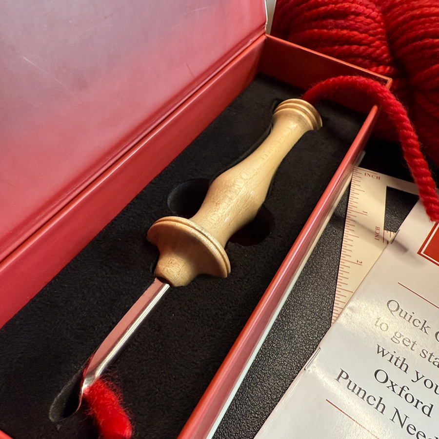 #9 Oxford Punch Needle - Regular Point Natural Wood