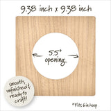 Bucilla® 6” Square Wood Embroidery Hoop Frame