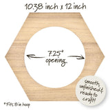 Bucilla® 8” Hexagon Wood Embroidery Hoop Frame