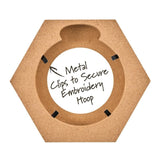 Bucilla® 3” Hexagon Wood Embroidery Hoop Frame