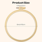 6 Inch Round No-Slip Hoop