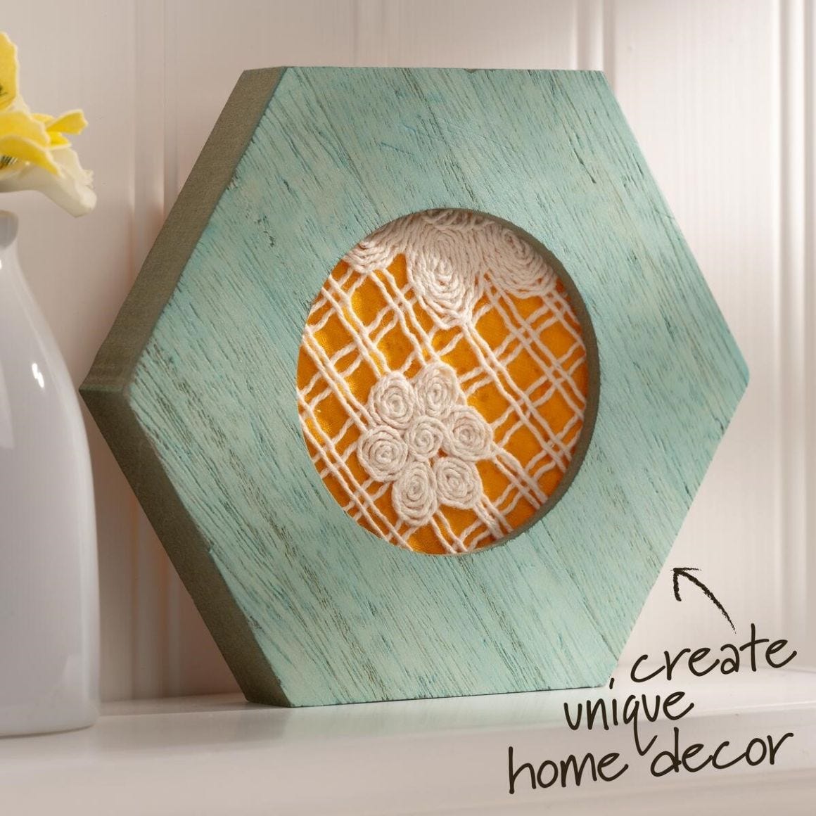 Bucilla® 3” Hexagon Wood Embroidery Hoop Frame