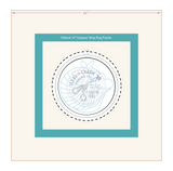 9" Trivet Round Traced Pattern: "I Love Armadillos"