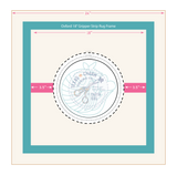 9" Trivet Round Traced Pattern: "I Love Armadillos"