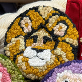 Lion Punch Needle Bag Charm Kit