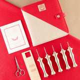 Oxford Punch Needle Set - FINE Point Natural Wood