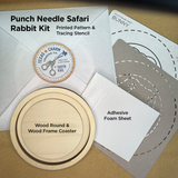 Rabbit Punch Needle Bag Charm Kit