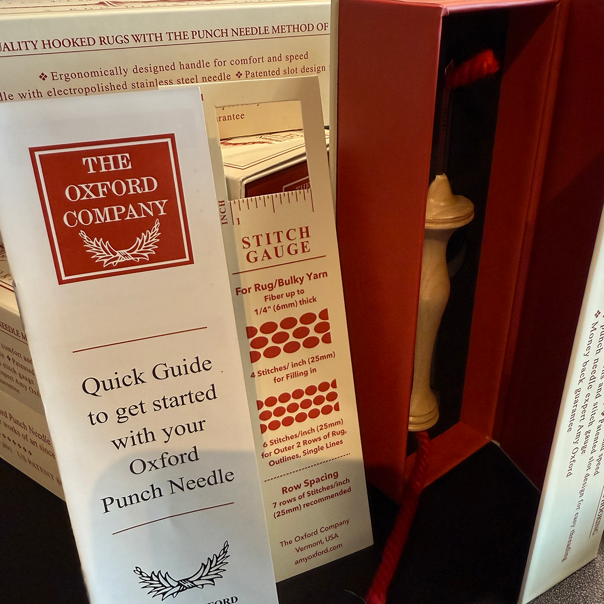#8 Oxford Punch Needle - Regular Point Natural Wood