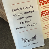 #8 Oxford Punch Needle - Regular Point Natural Wood