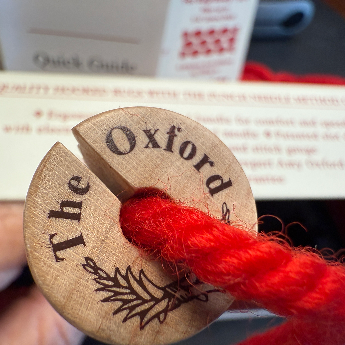 #8 Oxford Punch Needle - Regular Point Natural Wood