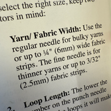#8 Oxford Punch Needle - Regular Point Natural Wood