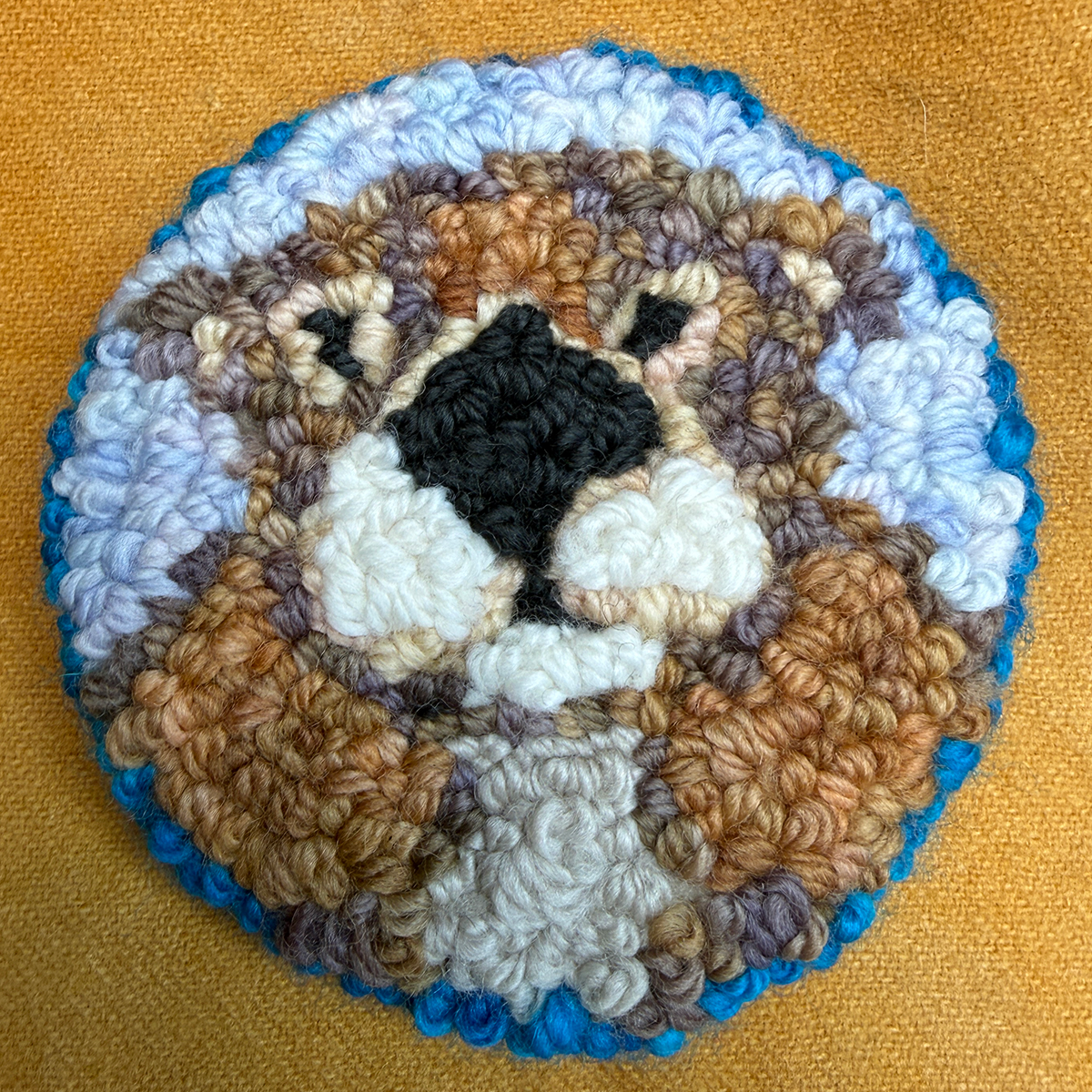 Otter Punch Needle Bag Charm Kit